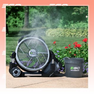 EGO Power+ FN1800E Akku-Ventilator 45 cm mit Sprühnebelfunktion