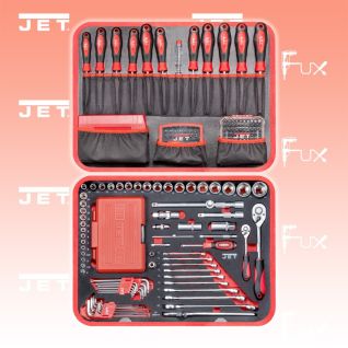 Jet Tools Y-244 Alu-Werkzeugkoffer 1/4" + 1/2"