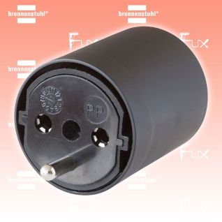 Brennenstuhl Fix-Adapter DE auf CH schwarz 230V 3-polig T23