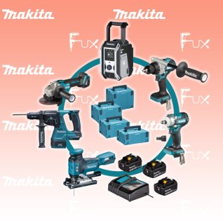 Makita Bürstenlose Mega-Combo SET 4 / 6-teilig