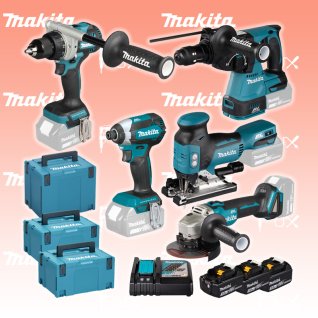 Makita DLX5104TJ 5 Maschinen 18V